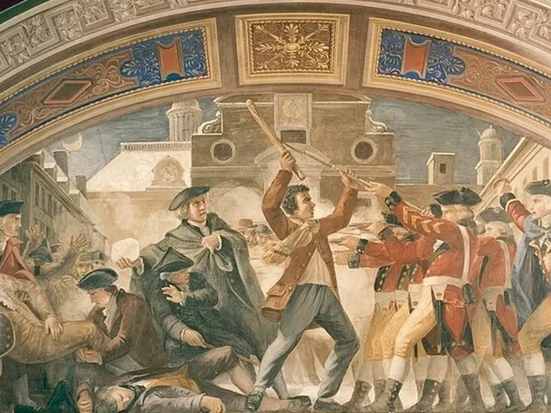 1805-Costantino Brumidi - Massacro di Boston, 1770